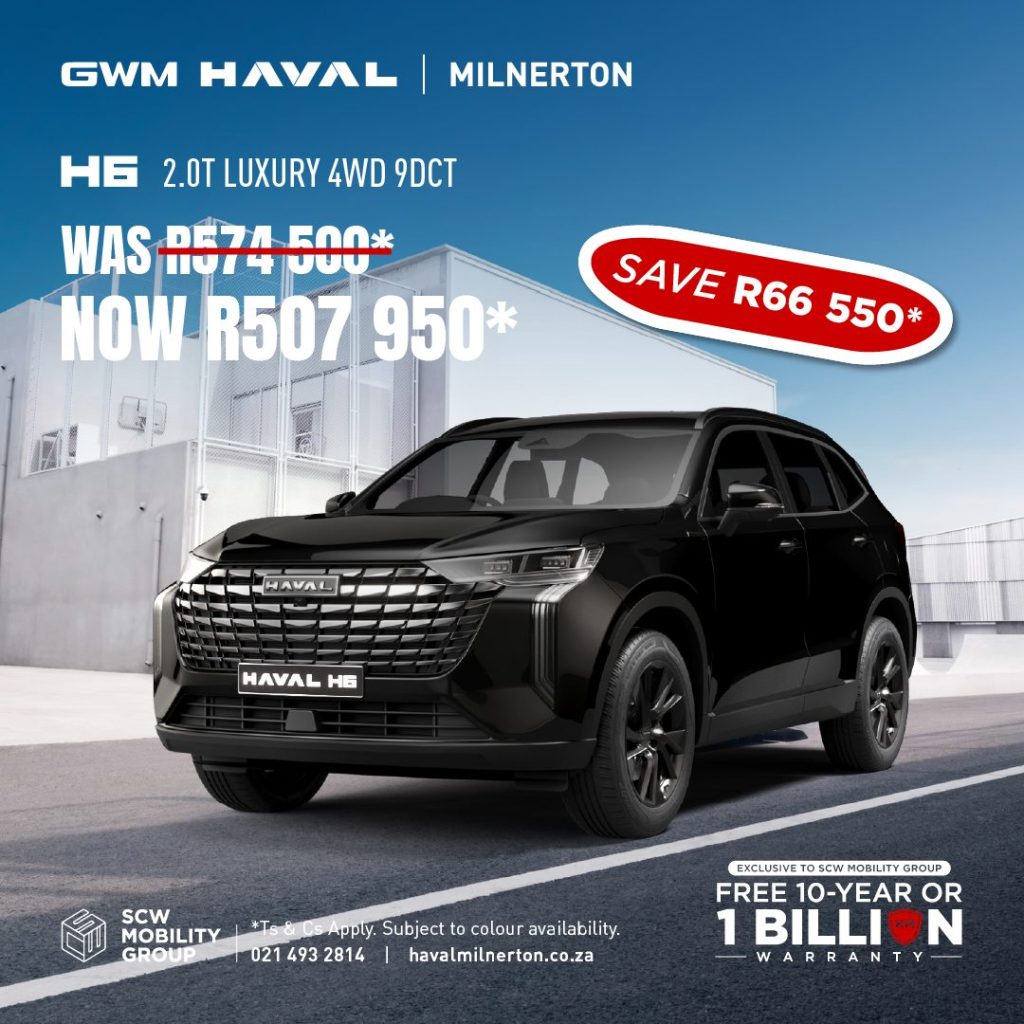 Haval H6 2.0T Luxury 4WD 9DCT now R507 950*