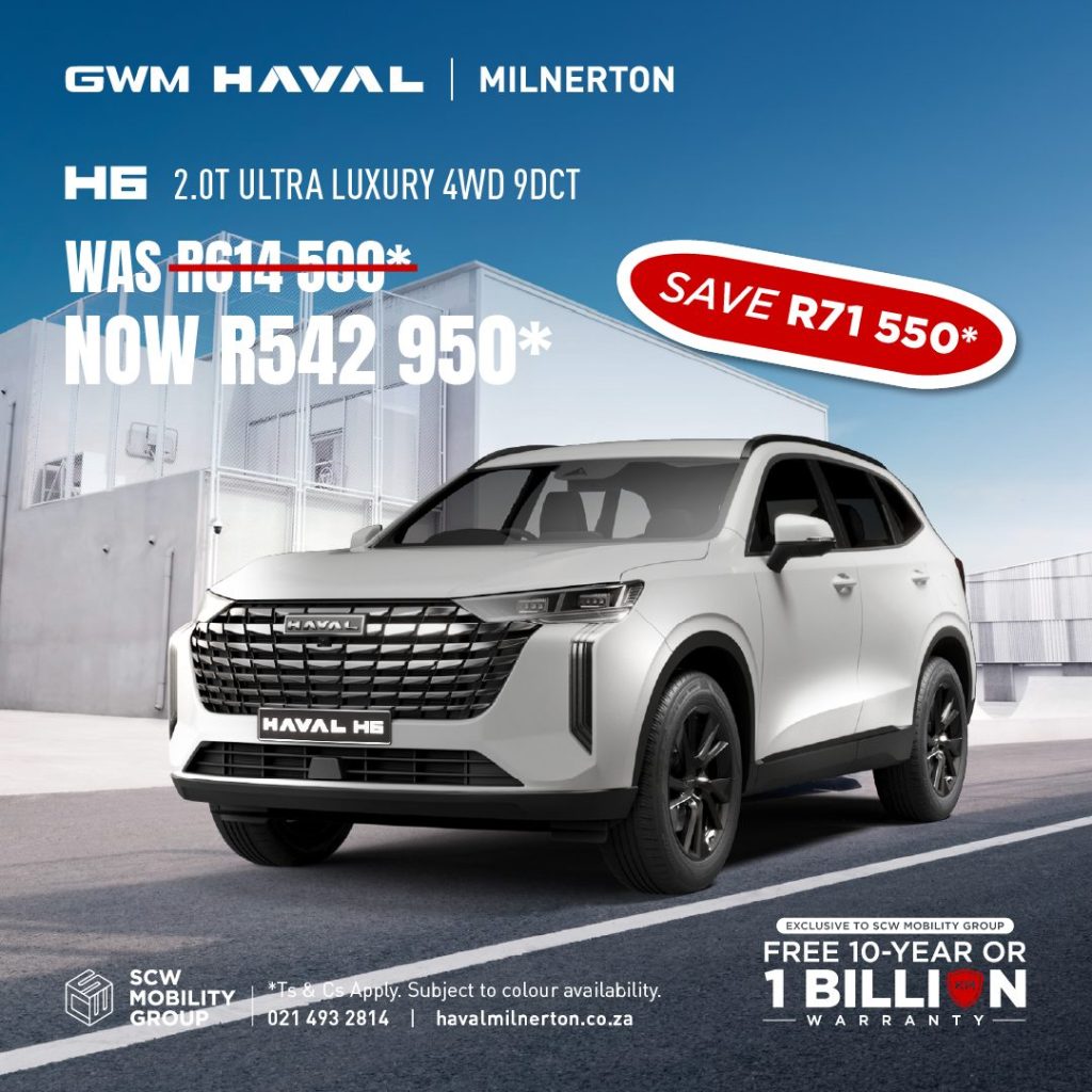 Haval H6 2.0T Ultra Luxury 4WD 9DCT now R542 950*