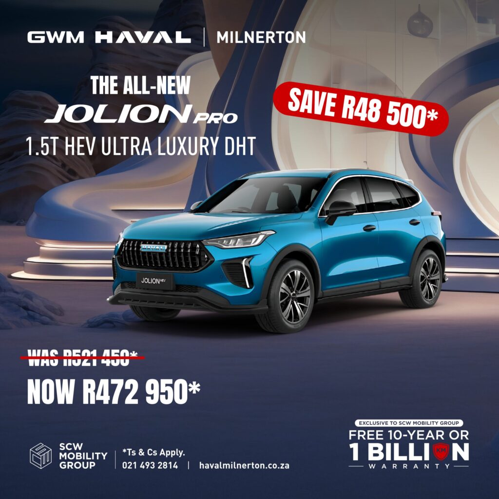 Jolion Pro 1.5T HEV Ultra Luxury DHT now R472 950*