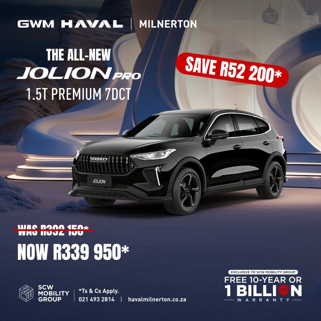 Jolion Pro 1.5T Premium 7DCT now R339 950*