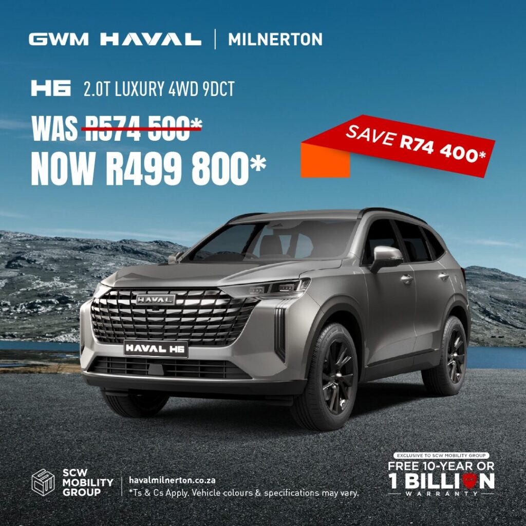 H6 2.0T Luxury 4WD 9DCT now R499 800*
