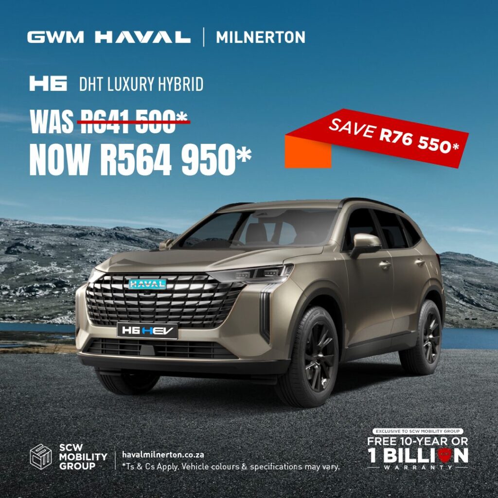 H6 DHT Luxury Hybrid now R564 950*