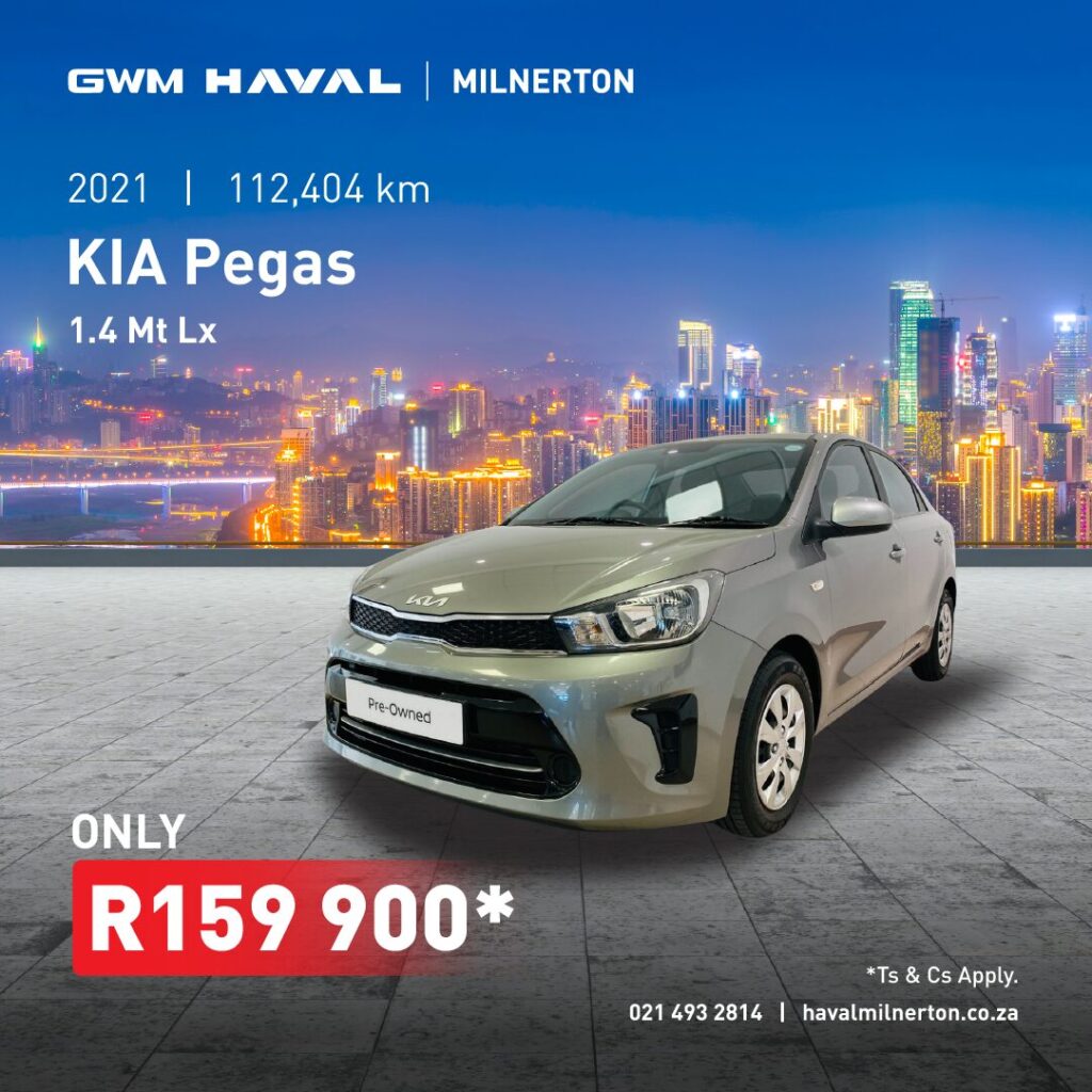 2021 Kia Pegas 1.4MT LX now only R159 900*