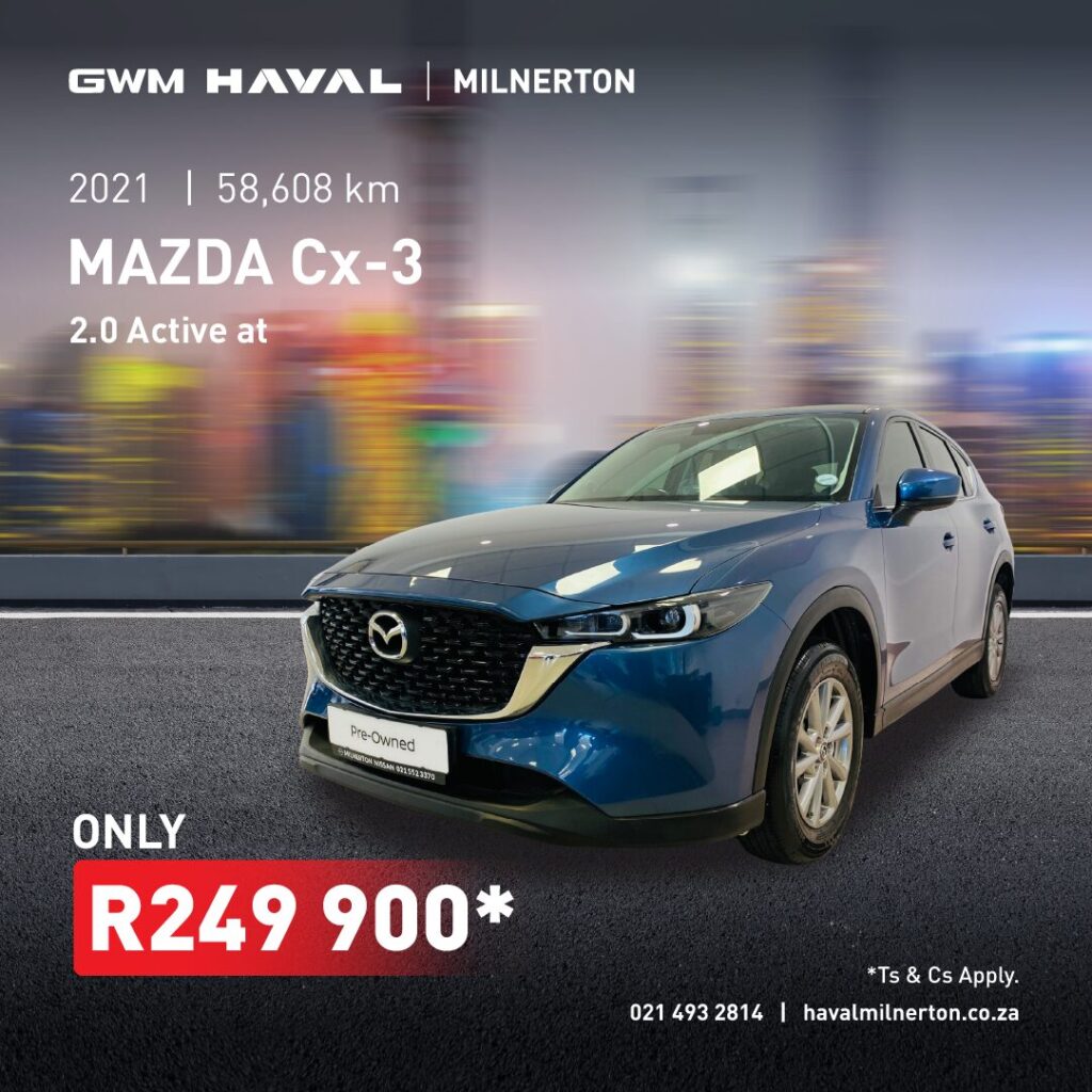 2021 Mazda Cx-3 2.0 Active AT now only R249 900*