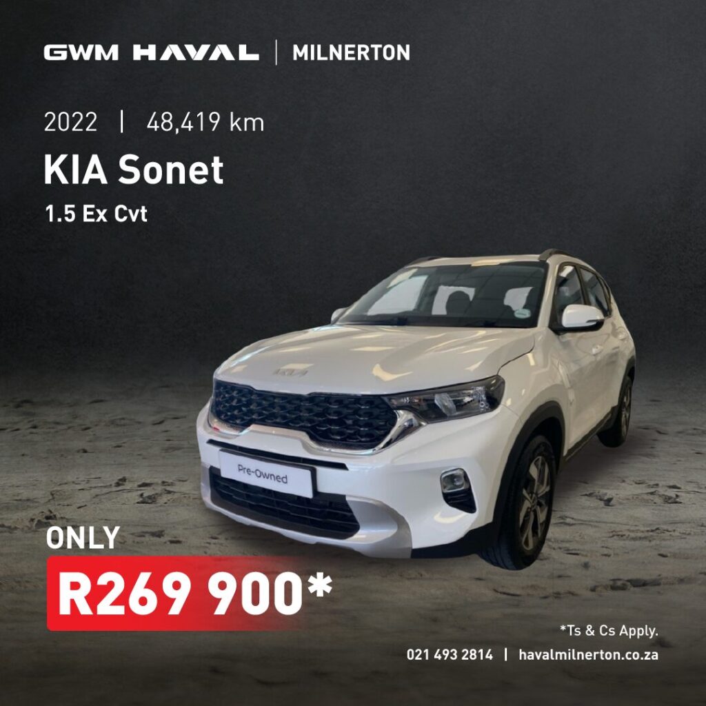 2022 Kia Sonet 1.5 Ex CVT now only R269 900*