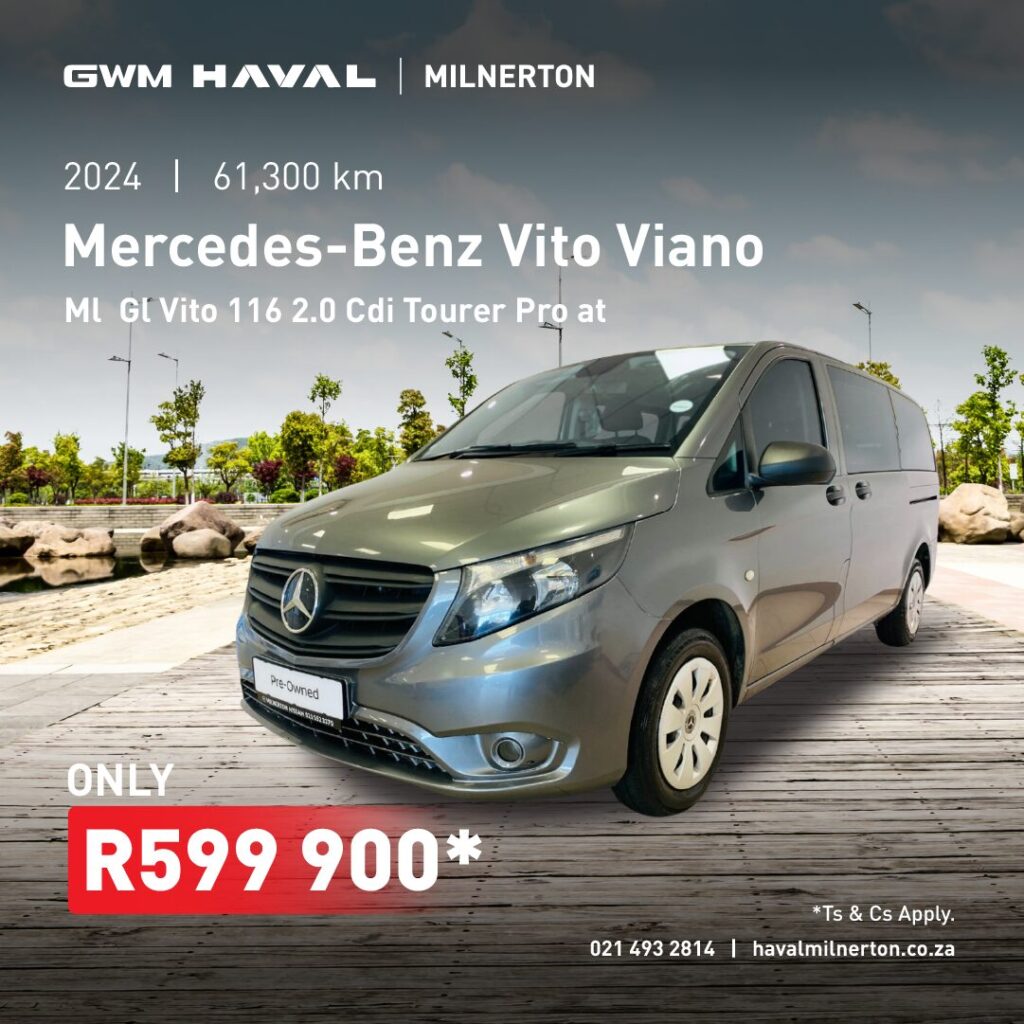 2024 Mercedes-Benz Vito Viano ML GL Vito now only R599 900*