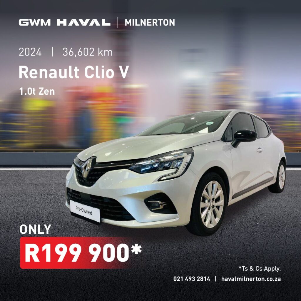 2024 Renault Clio V 1.0T Zen (Silver) now only R199 900*