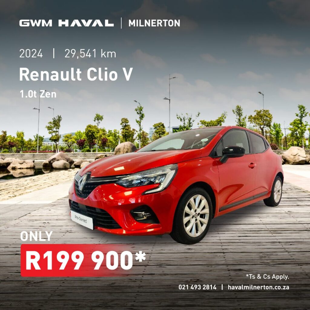 2024 Renault Clio V 1.0T Zen now only R199 900*