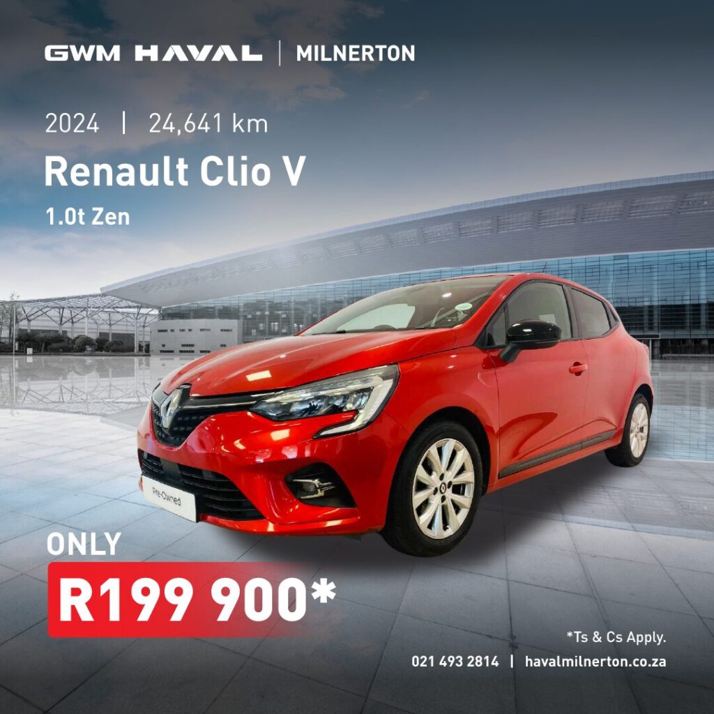 2024 Renault Clio V 1.0T Zen now only R199 900*