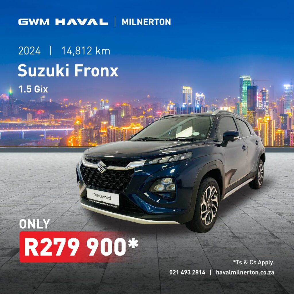 2024 Suzuki Fronx 1.5 Gix now only R279 900*