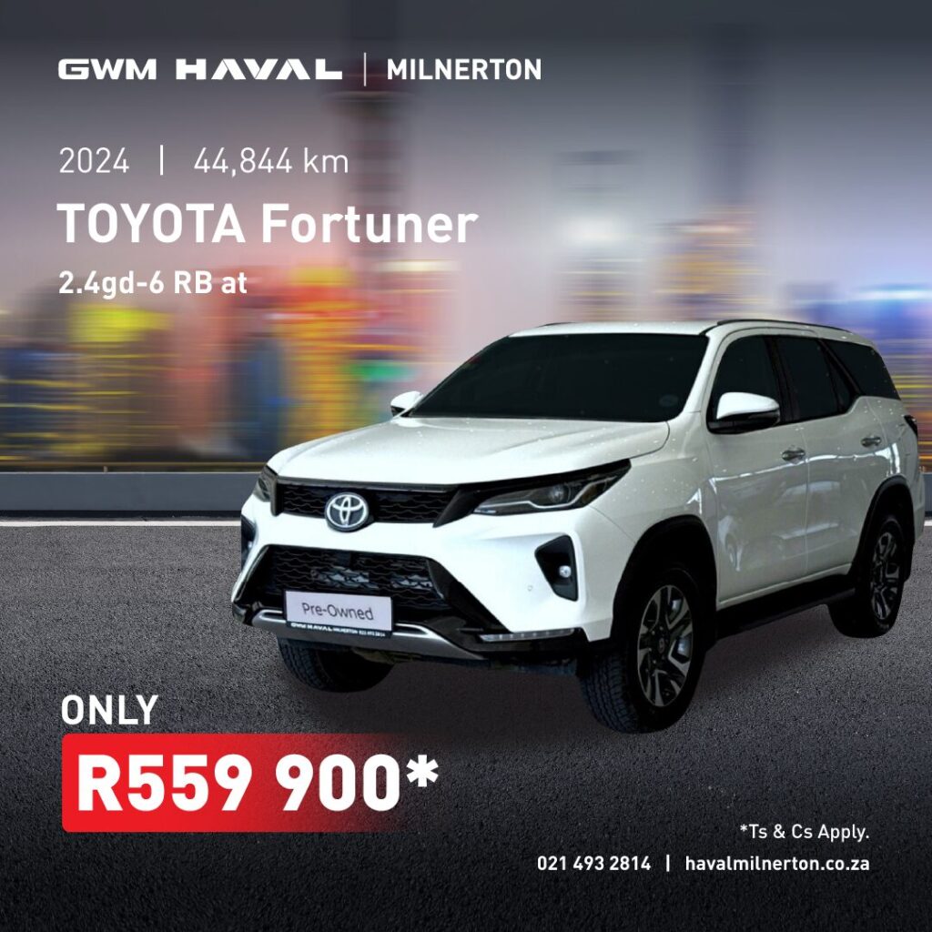 2024 Toyota Fortuner 2.4GD-6 RB AT now only R559 900*