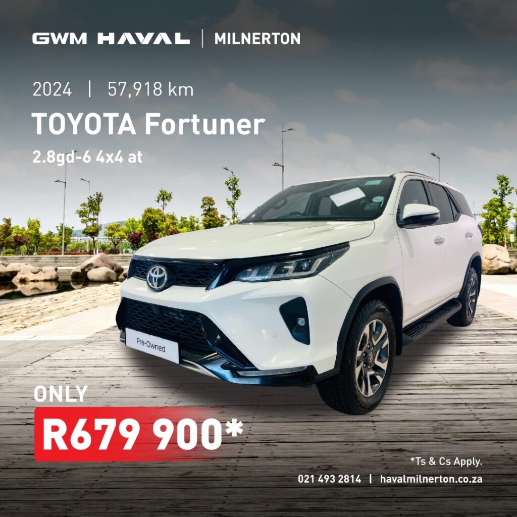 2024 Toyota Fortuner 2.8GD-6 4x4 AT now only R679 900*