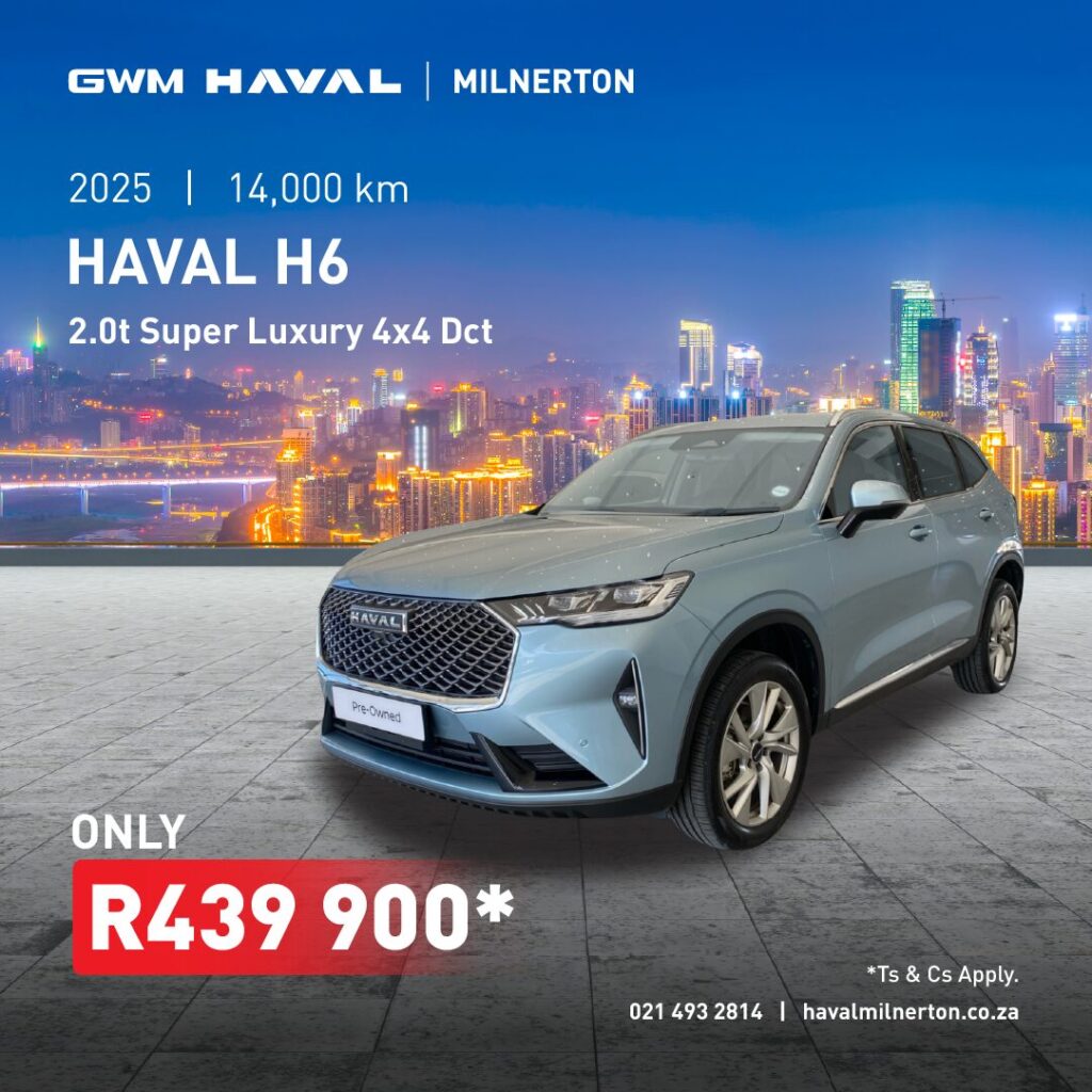 2025 Haval H6 2.0T Super Luxury 4x4 DCT now only R439 900*