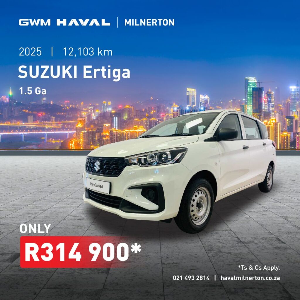 2025 Suzuki Ertiga 1.5 GA now only R314 900*
