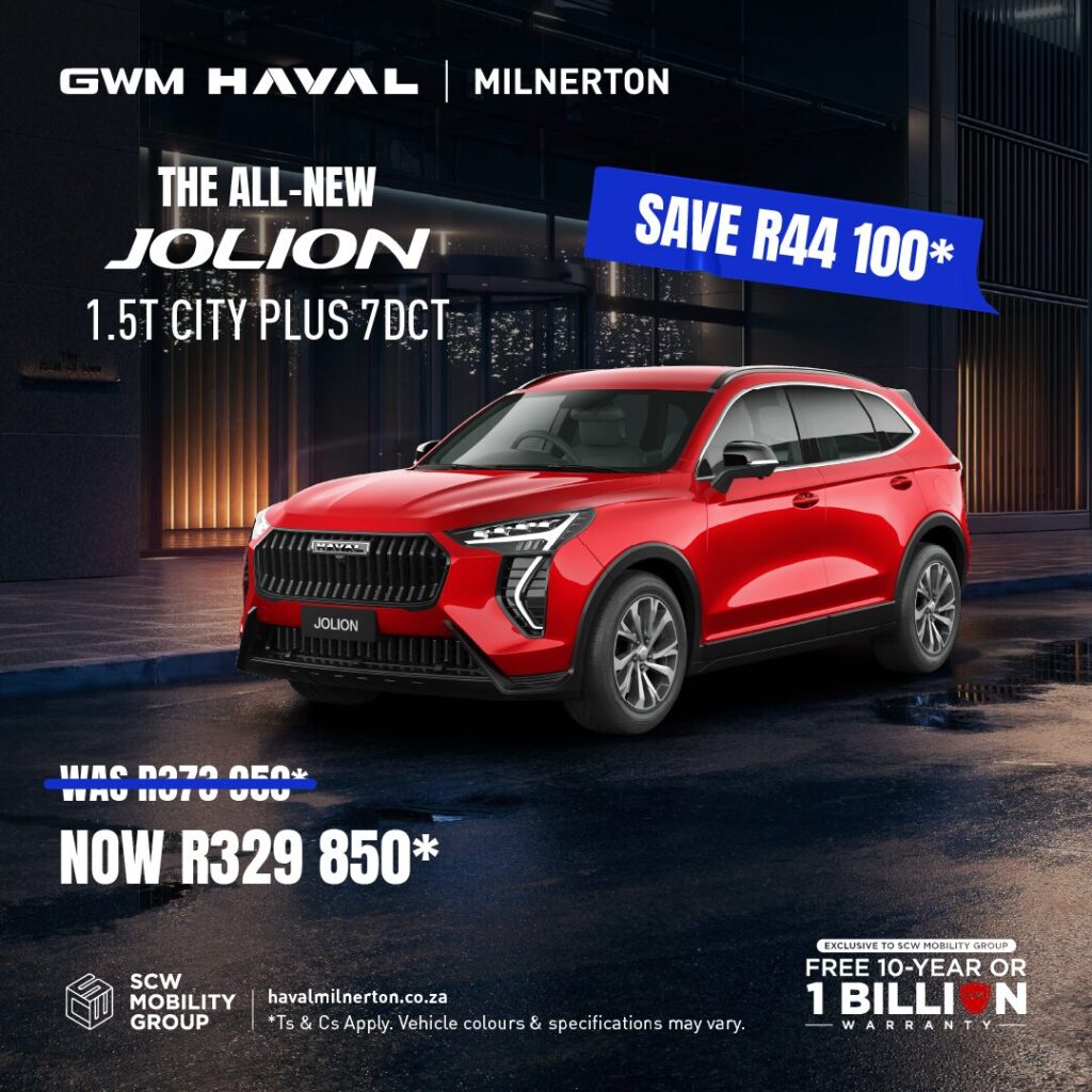 Haval Jolion 1.5T City Plus now R329 850*