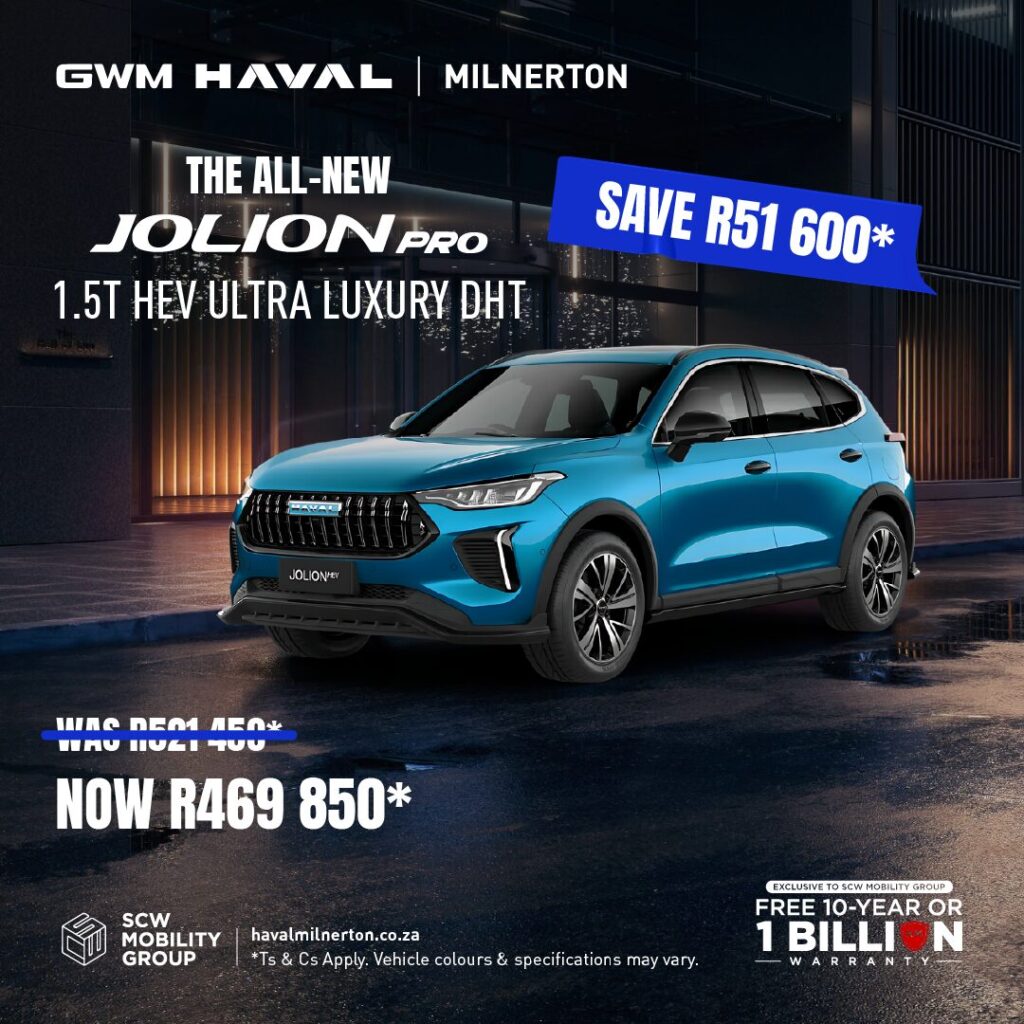 Haval Jolion Pro 1.5T HEV Ultra Luxury DHT now R469 850*