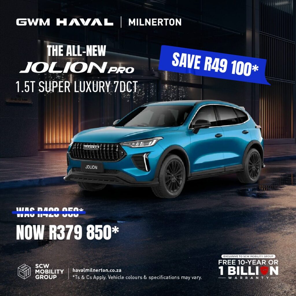 Haval Jolion Pro 1.5T Super Luxury 7DCT now R379 850*