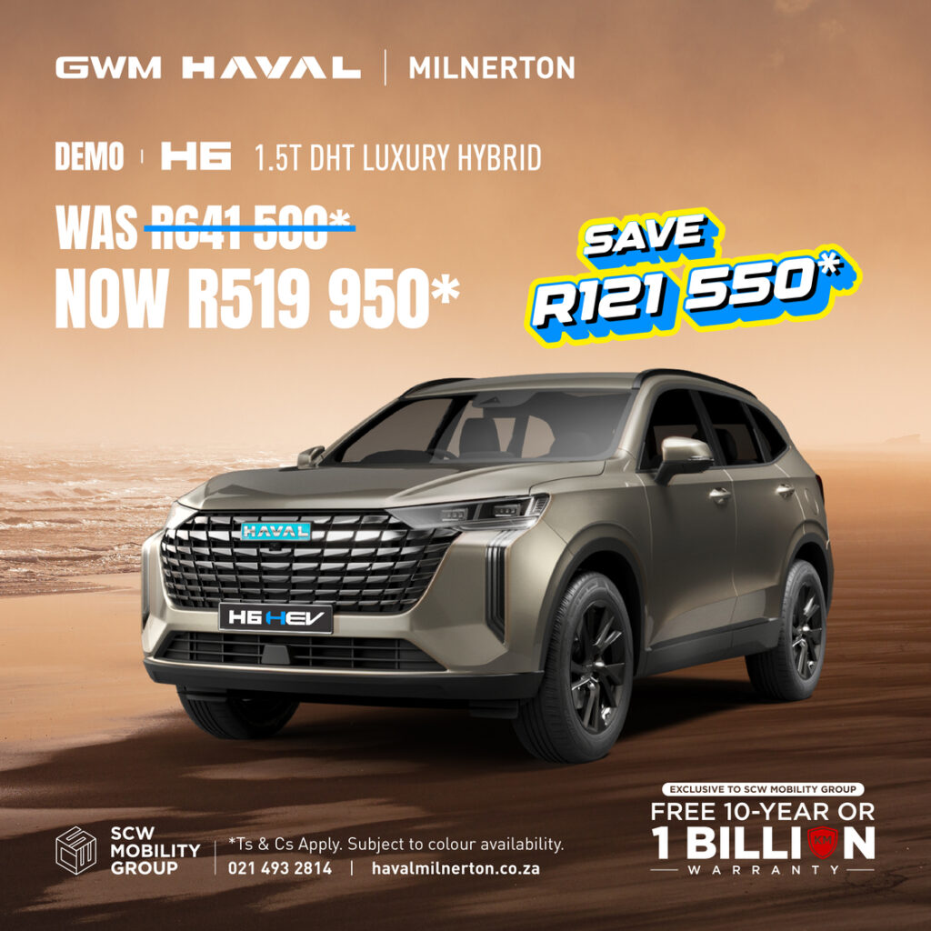 Demo Haval H6 1.5T DHT Luxury Hybrid now R519 950*