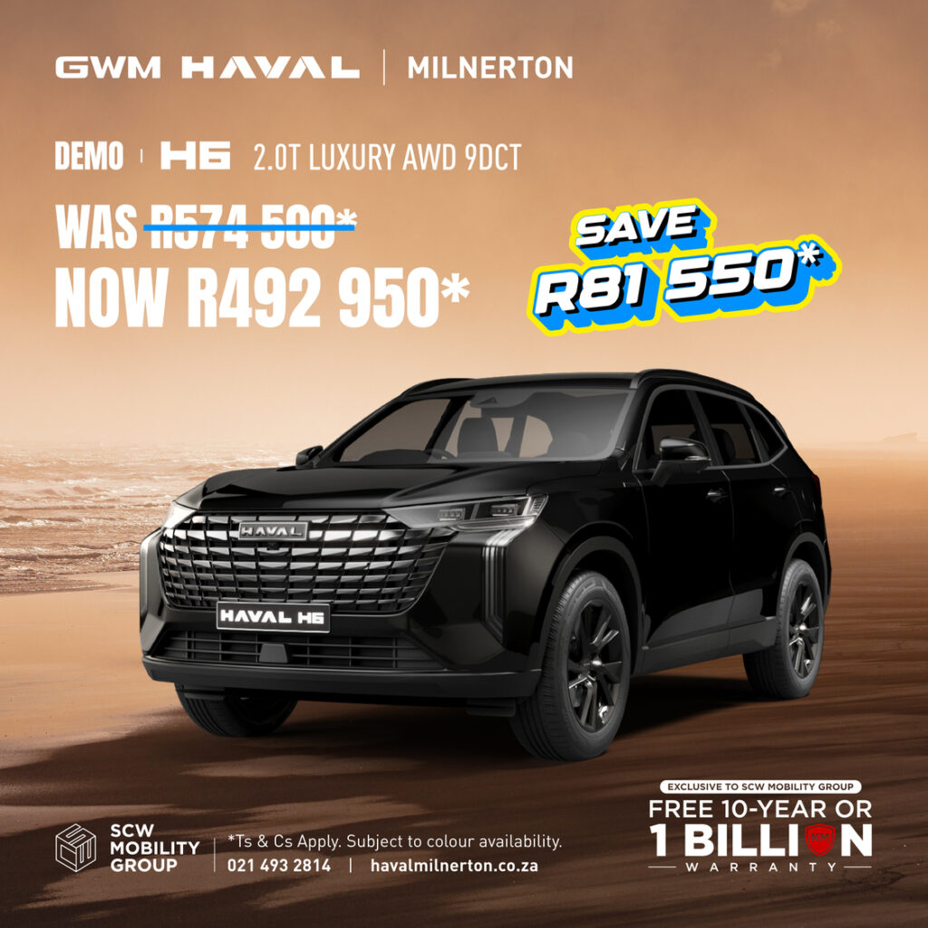 Demo Haval H6 2.0T Luxury AWD 9DCT now R492 950*