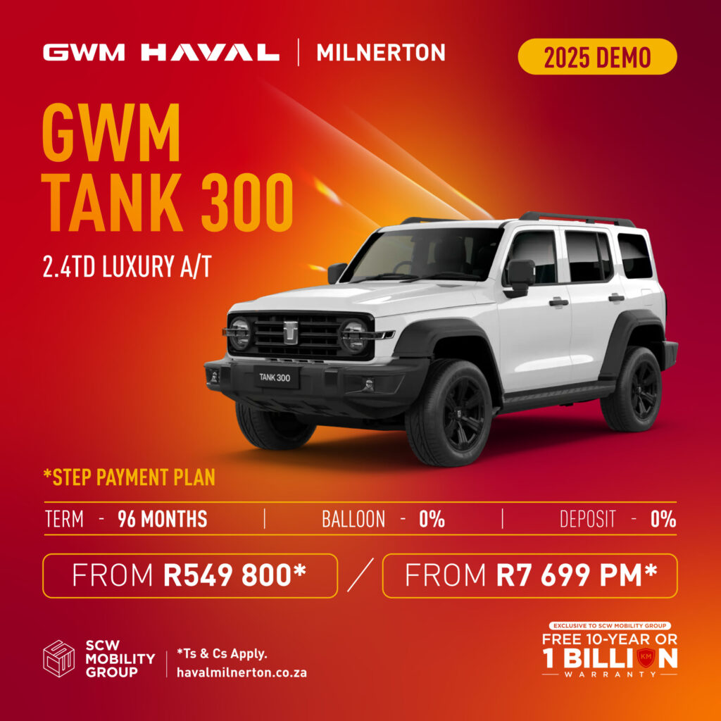 2025 Demo GWM Tank 300 from R549 800*