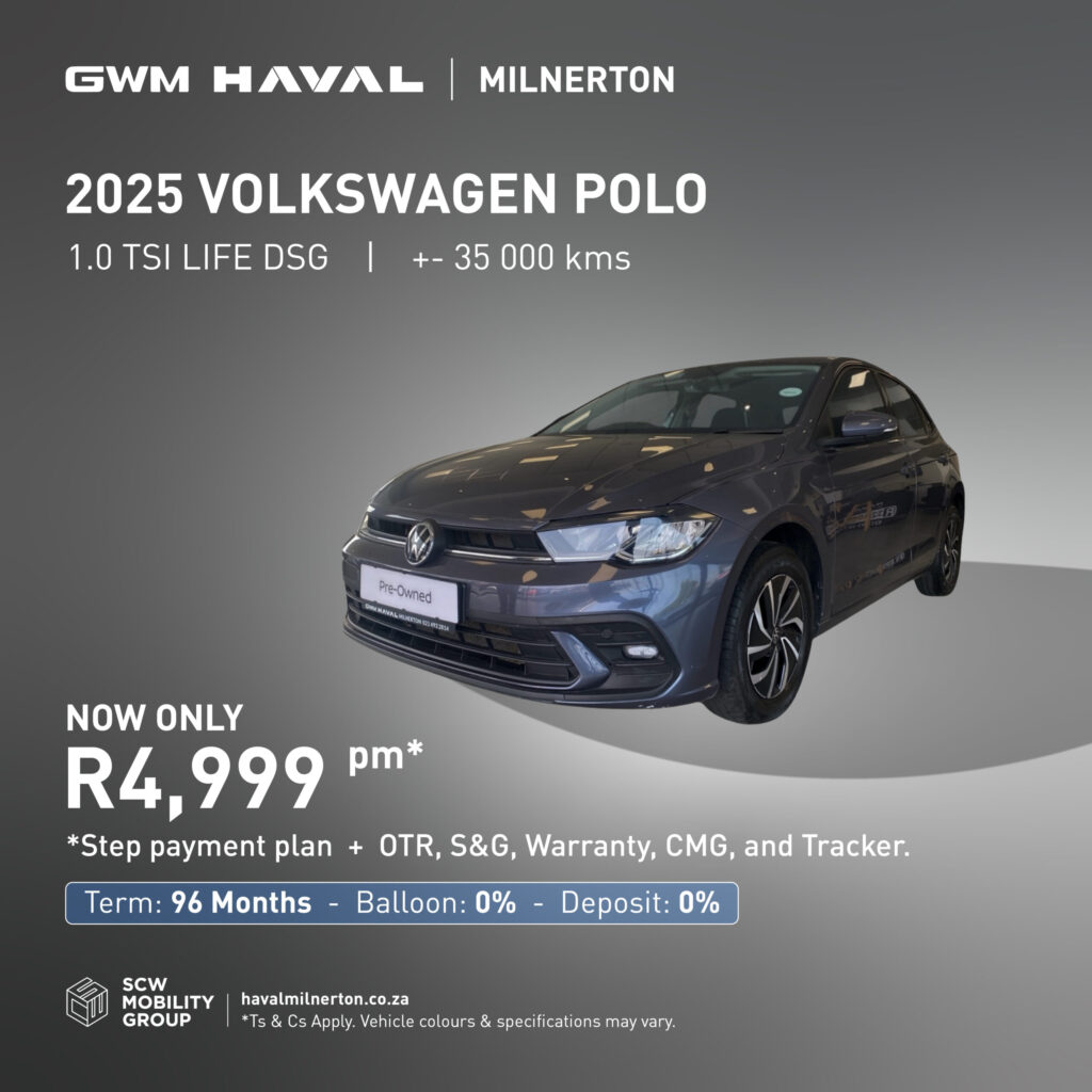 2025 VW Polo 1.0 TSI LIfe DSG now only R4 999pm*
