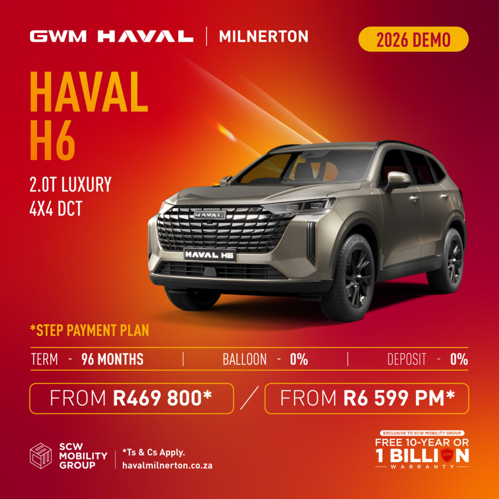 2026 Demo Haval H6 2.0T Luxury 4X4 DCT from R469 800*