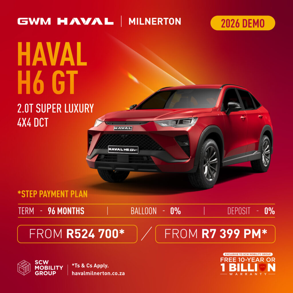 2026 Demo Haval H6 GT 2.0T Super Luxury 4x4 DCT from R524 700*