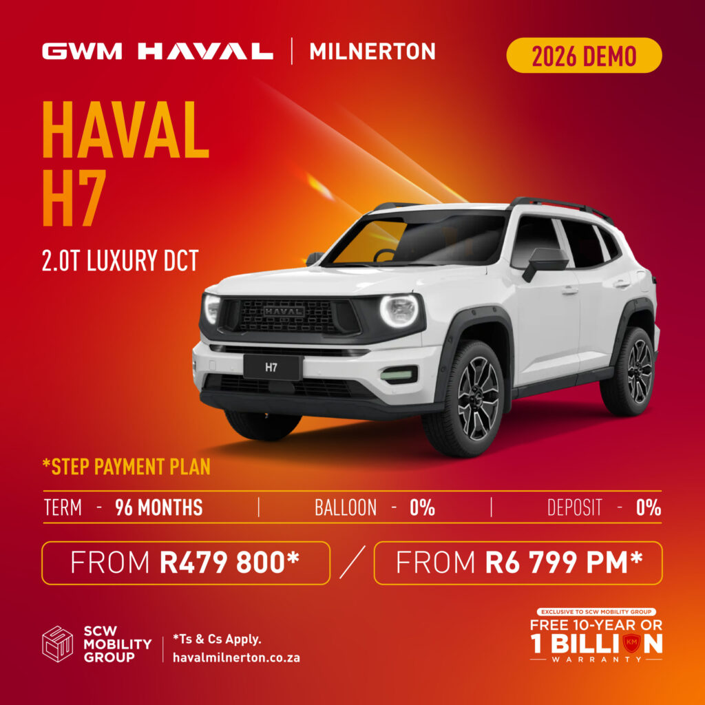 2026 Demo Haval H7 2.0T Luxury DCT from R479 800*
