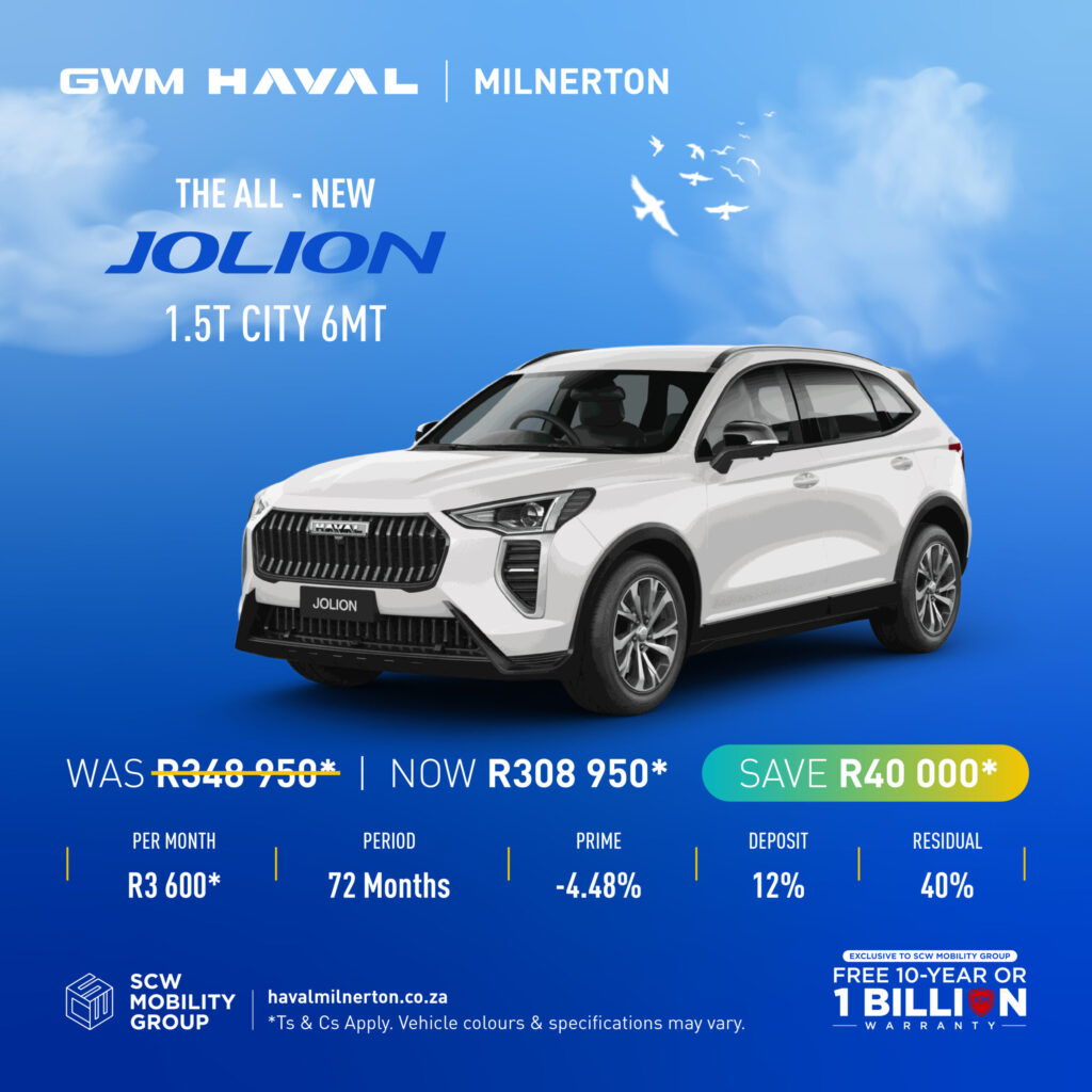 GWM Haval Jolion 1.5T City 6MT now R308 950*