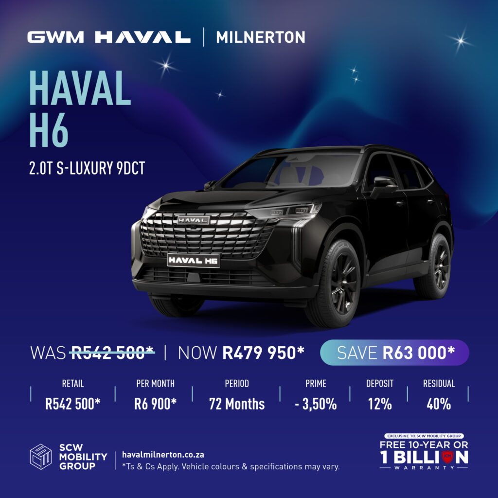 Haval H6 2.0T Super Luxury 9DCT now R479 950*
