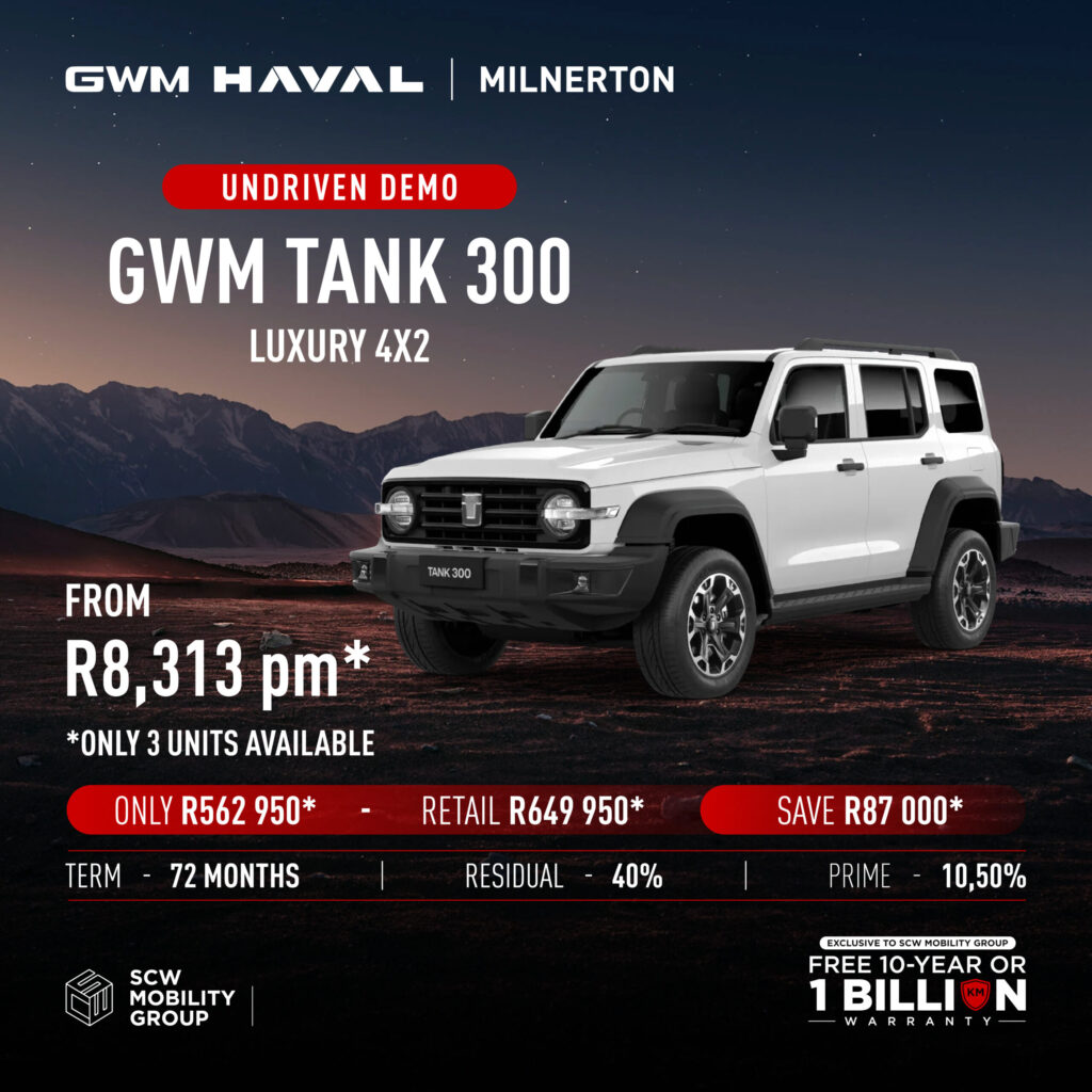 Demo GWM Tank 300 from R8 313pm*